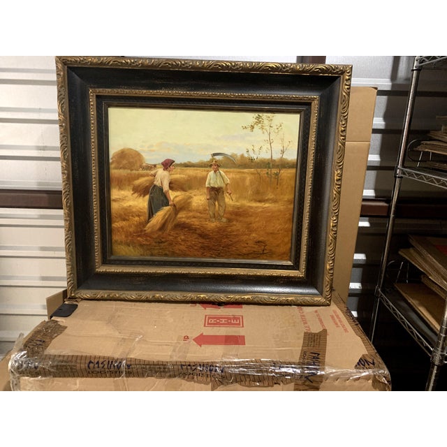 Early 20th Century Figurative Landscape Oil Painting by Jose Maria Jardines, Framed For Sale - Image 4 of 10
