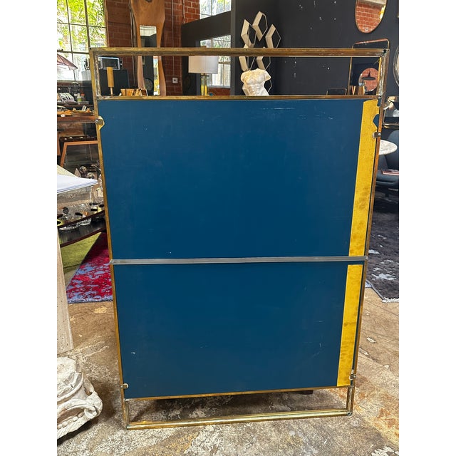 Mid-Century Modern Mid Century Italian Square Wall Mirror 1960 For Sale - Image 3 of 7
