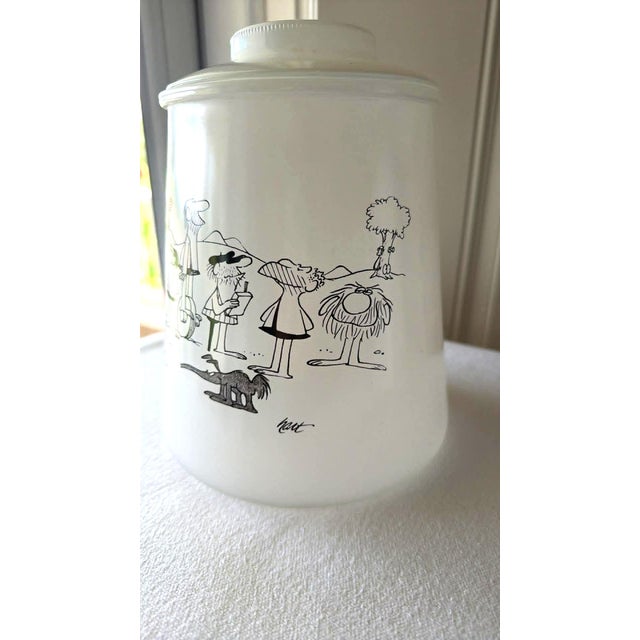 Mid-Century Modern Vintage 1970's Bc Comics Johnny Hart Cannister Set of 2 Promotional Glassware Nostalgia Cartoon For Sale - Image 3 of 17