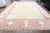 1970s Vintage Turkish Handmade Wool Cotton Pink Beige Area Rug For Sale - Image 9 of 11