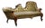 Victorian Walnut Chaise Lounge, 1880 For Sale