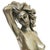 Metal 1970's Style Erotic Chromed Bronze Kneeling Nude Statue For Sale - Image 7 of 9