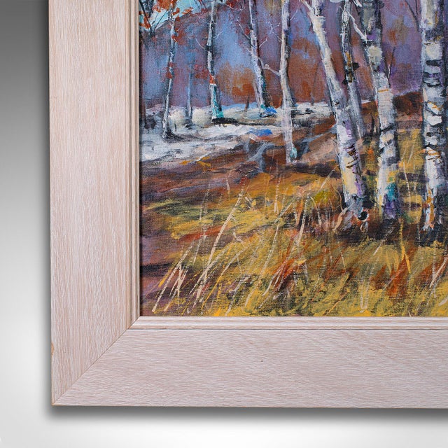 2000's Framed Contemporary Landscape Painting For Sale - Image 6 of 7