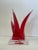 Contemporary Signed David Muniz Acrylic / Lucite Sculpture Art Piece in Transparent and Ruby Red For Sale - Image 3 of 10