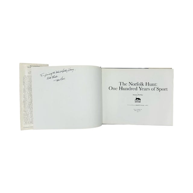Contemporary 1995 Signed The Norfolk Hunt: One Hundred Years of Sport by Norman M. Fine Book For Sale - Image 3 of 12