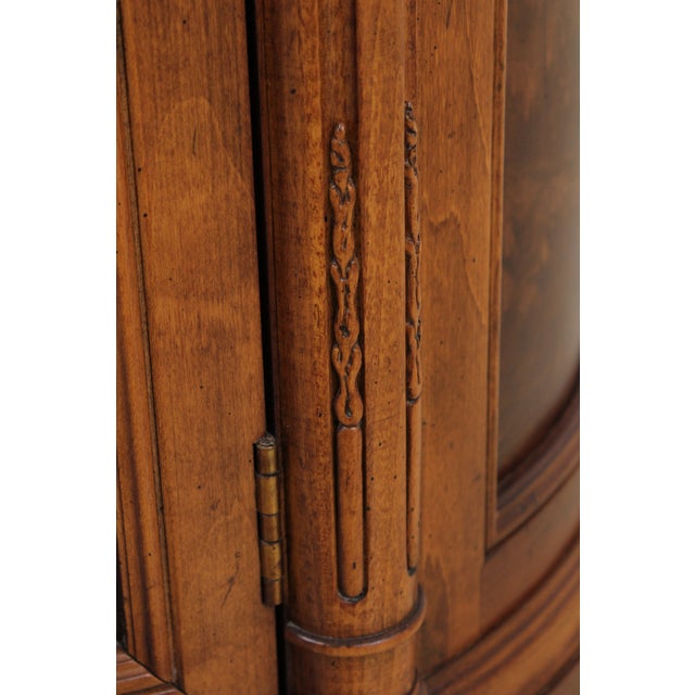 Pair Henredon Round Walnut Living Room Lamp End Tables For Sale - Image 15 of 16