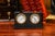 Journey back to the turn of the century with this exquisite circa 1900 travel desk clock and barometer set, elegantly...