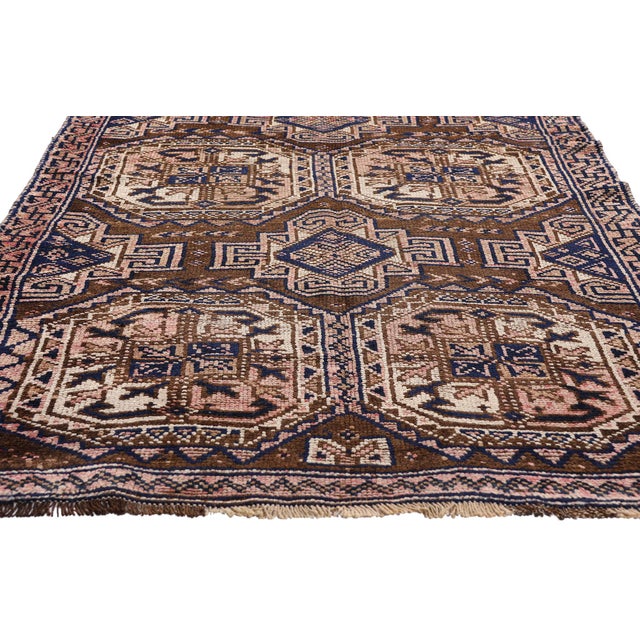 Late 19th Century Persian Shiraz Rug Runner, 03'10 X 12'05 For Sale - Image 4 of 10