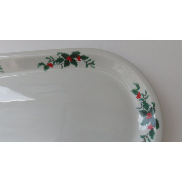 Late 20th Century Bia Cordon Bleu Baking Dish Holly Berry Christmas Pattern For Sale - Image 4 of 12