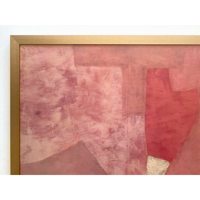 Hans Hartung Serge Poliakoff Abstract Expressionist Lithograph Print Framed Modernist Exhibition Poster " Composition en Rose " 1954 For Sale - Image 4 of 13