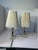 Vintage Mid‑Century Stacked Textured Glass & Marble Table Lamps – Pair of 2 Leviton Hollywood Regency 18" Accent Lamps For Sale In Kansas City - Image 6 of 12