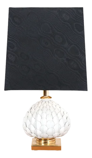Table Light in Brass and Porcelain