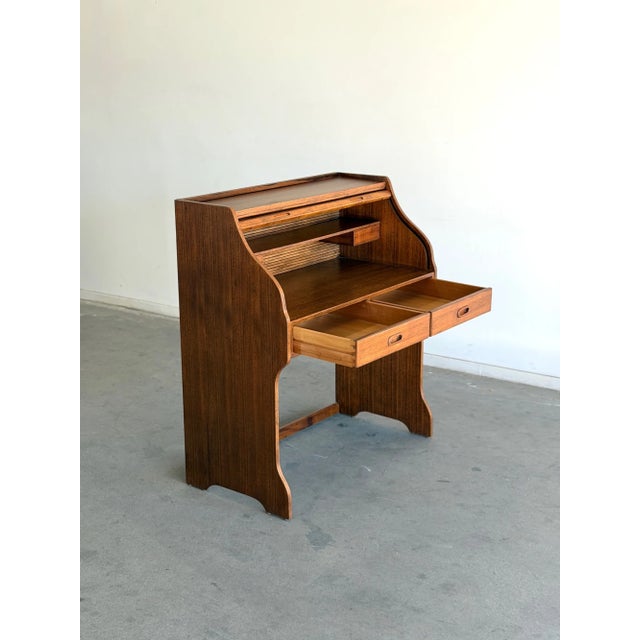 Danish Modern Rolltop Desk For Sale - Image 16 of 18