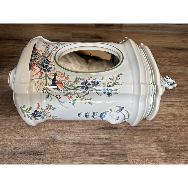White Rare Vintage Kohler Alouette Artist Edition Sink Basin & Cistern K-3035 & K-3036 French Country Farmhouse For Sale - Image 8 of 12