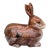 Majolica Brown Rabbit Tureen Caugant For Sale