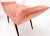 Wood Pair of Mid-Century Modern Pink Velvet Upholstery Dowel Legs Benches For Sale - Image 7 of 9
