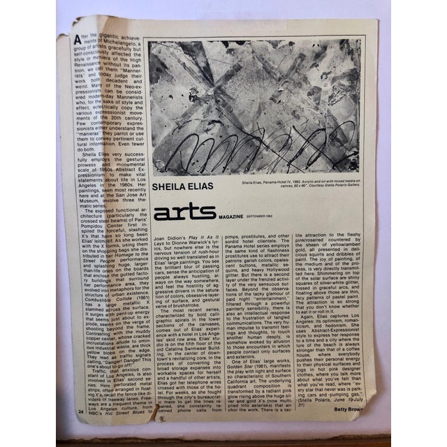 Pop Art Sheila Elias, 1980's Mixed Media Painting Glitter Feminist Pop Art Miami Artist Sheila Elias, 1980 For Sale - Image 3 of 16