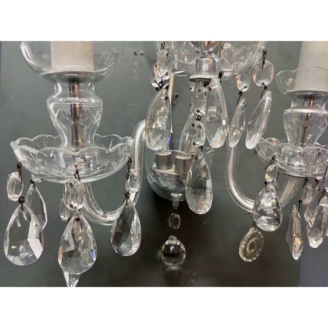 Crystal Bohemian Sconces, 1970s, Set of 2 For Sale - Image 4 of 15