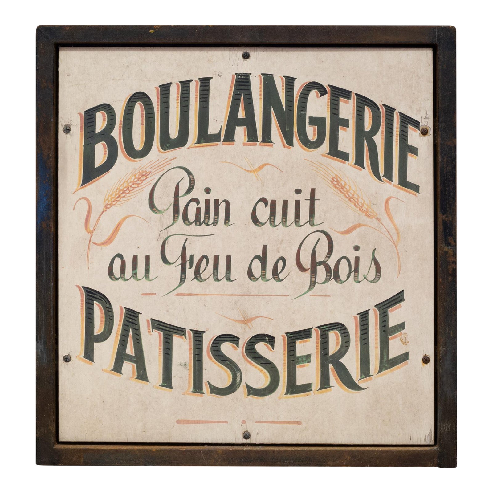 Vintage Hand Painted French Patisserie Sign c.1930-1940 | Chairish
