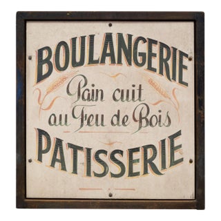 Vintage Hand Painted French Patisserie Sign c.1930-1940 For Sale