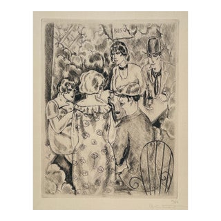 Robert Antral Le Bosquet Paris Etching For Sale