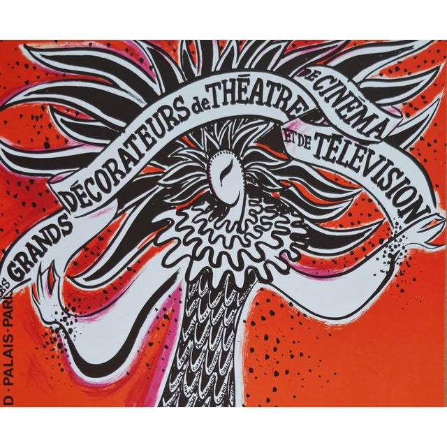 Monneret Coup de Théâtre Original poster 1981 60 x 40 cm Very Good Condition (see image) ___ This vibrant 1981 French...