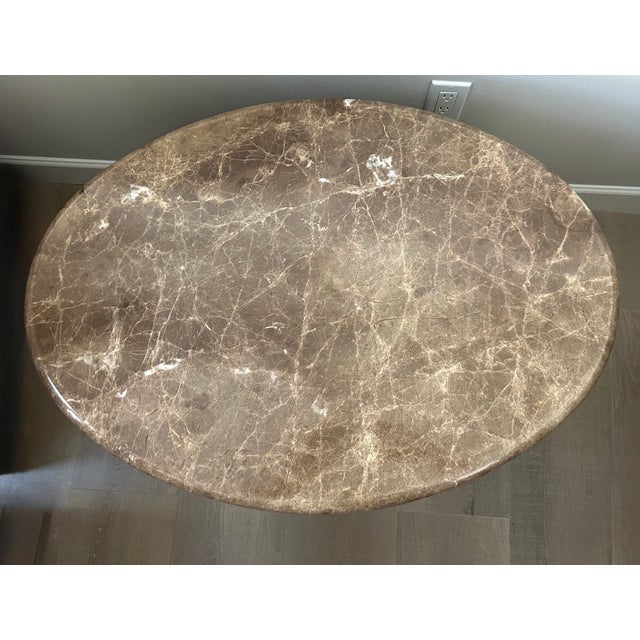 Henredon Henredon Side/Accent Table With Marble Top For Sale - Image 4 of 10