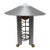 Robert Sonneman Modernist Aluminum and Brass Table Lamp for Kovacs, 1990 For Sale