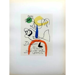 Joan Miro Lithograph 52 Art in Posters 1959 For Sale