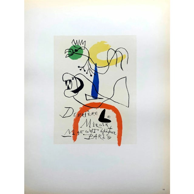 Joan Miro Lithograph 52 Art in Posters 1959 For Sale