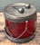 Vintage Glass Drum Lidded Jar For Sale - Image 11 of 12