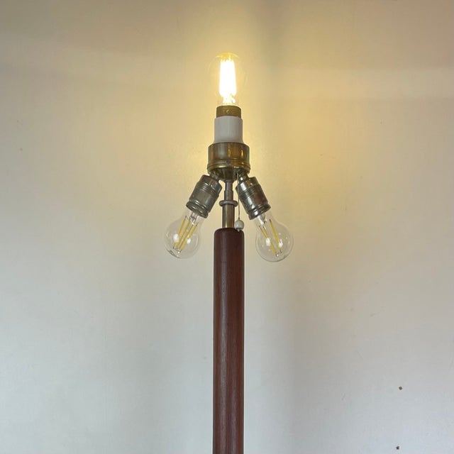 Mid-Century Teak Floor Lamp from Kirk, Denmark, 1960s For Sale - Image 9 of 16