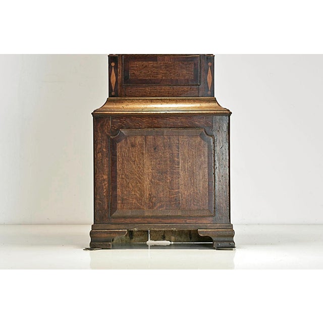 Tall Grandfather Clock in Oak, United Kingdom, 1810s For Sale - Image 11 of 15
