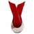 Art Glass Italian Red and Clear Mouth-Blown Murano Vase, 1960s For Sale - Image 6 of 6