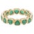 Natural 4.12 cts Zambian emerald band ring 18k gold For Sale - Image 15 of 18