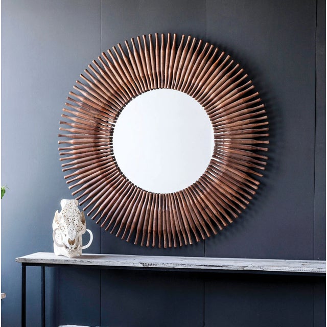 Brand new special order item. Not vintage. Reclaimed rolling pins. Rustic in nature. Each mirror is hand-crafted from...