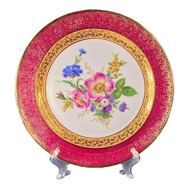 Large Porcelain Plate from R.S. Limoges, France, 1900-1920 For Sale - Image 12 of 12