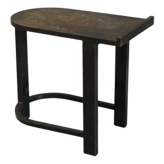Rationalist Side Table in Ebonized Oak, 1930s For Sale