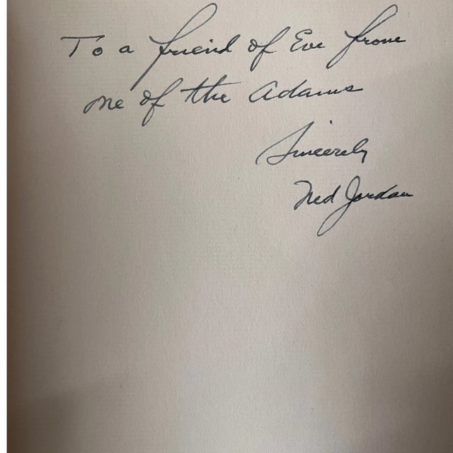 Signed 1945 The Inside Story of Adam & Eve Edward S Jordan Motor Car Booklet For Sale In San Francisco - Image 6 of 6