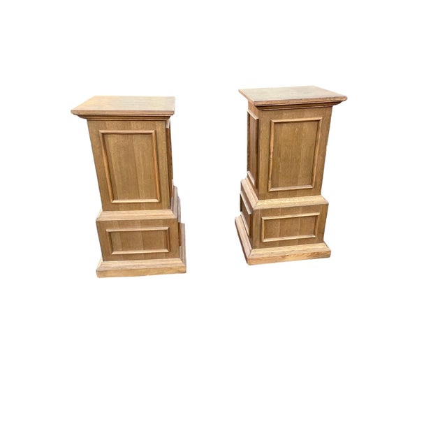 Restoration Hardware Pair Pillars Pedestals Restoration Hardware For Sale - Image 4 of 18