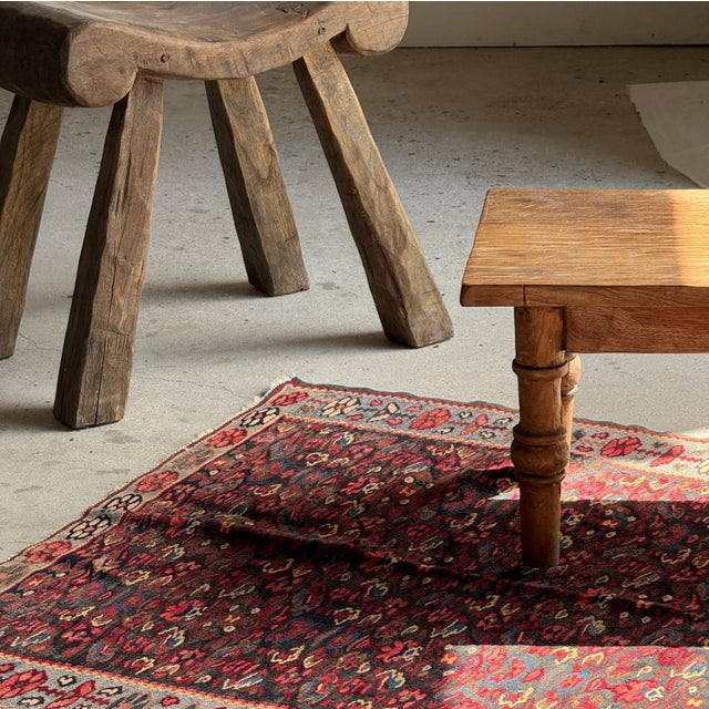 Vintage Middle Eastern Rug with Pink and Blue Floral Patterns, 1980s For Sale - Image 17 of 18