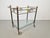 Vintage Regency Brass Metal Bar Cart Drink Trolley Gold '70 high quality vintage Belgian brass and clear glass tableware...