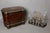 Brown Tahan-Branded Liquor Cabinet in Paris and Baccarat, Set of 18 For Sale - Image 8 of 13