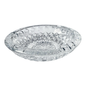 Vintage MCM Lead Crystal Heavy Ashtray/ Catchall