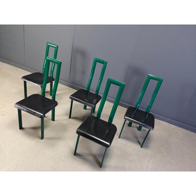 Italian Regia Dining Chairs by Antonello Mosca for Ycami, 1980s, Set of 6 For Sale - Image 3 of 13