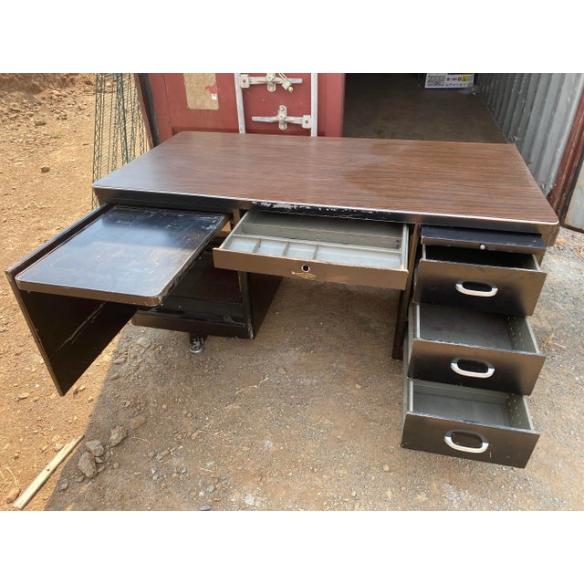 Vintage Mid Century Art Metal Executive Desk Chairish