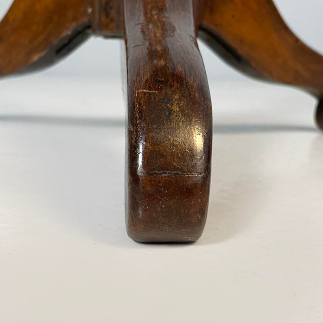 Italian Oval Coffee Table in Wood, 1930s For Sale - Image 14 of 15