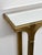 Contemporary Vintage Gilt Console Table with Beveled Mirror Top from Deknudt, Belgium, 1980s For Sale - Image 3 of 14