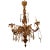 19th Century Italian Bronze and Crystal Chandelier For Sale