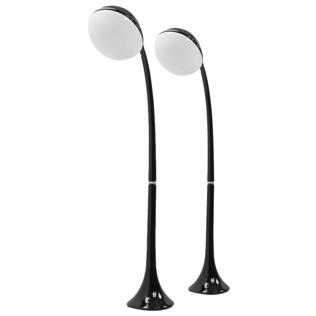 Lampione Floor Lamps by Fabio Lenci for Iguzzini, 1960s, Set of 2 For Sale